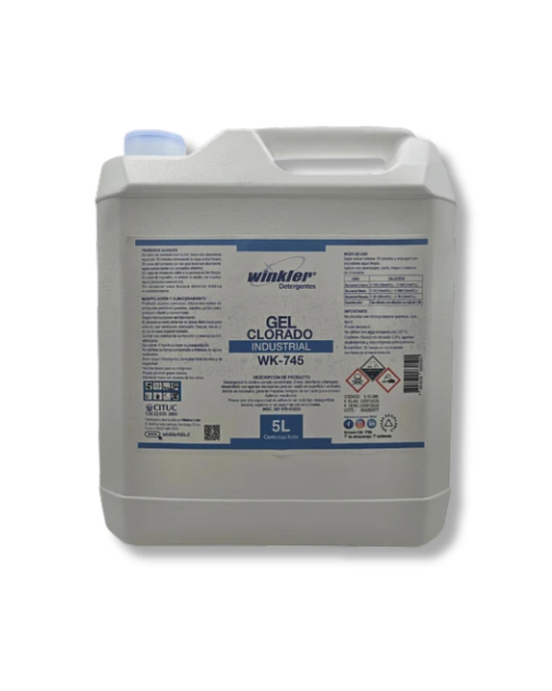Gel Clorado VERVAL - Productos químicos profesionales