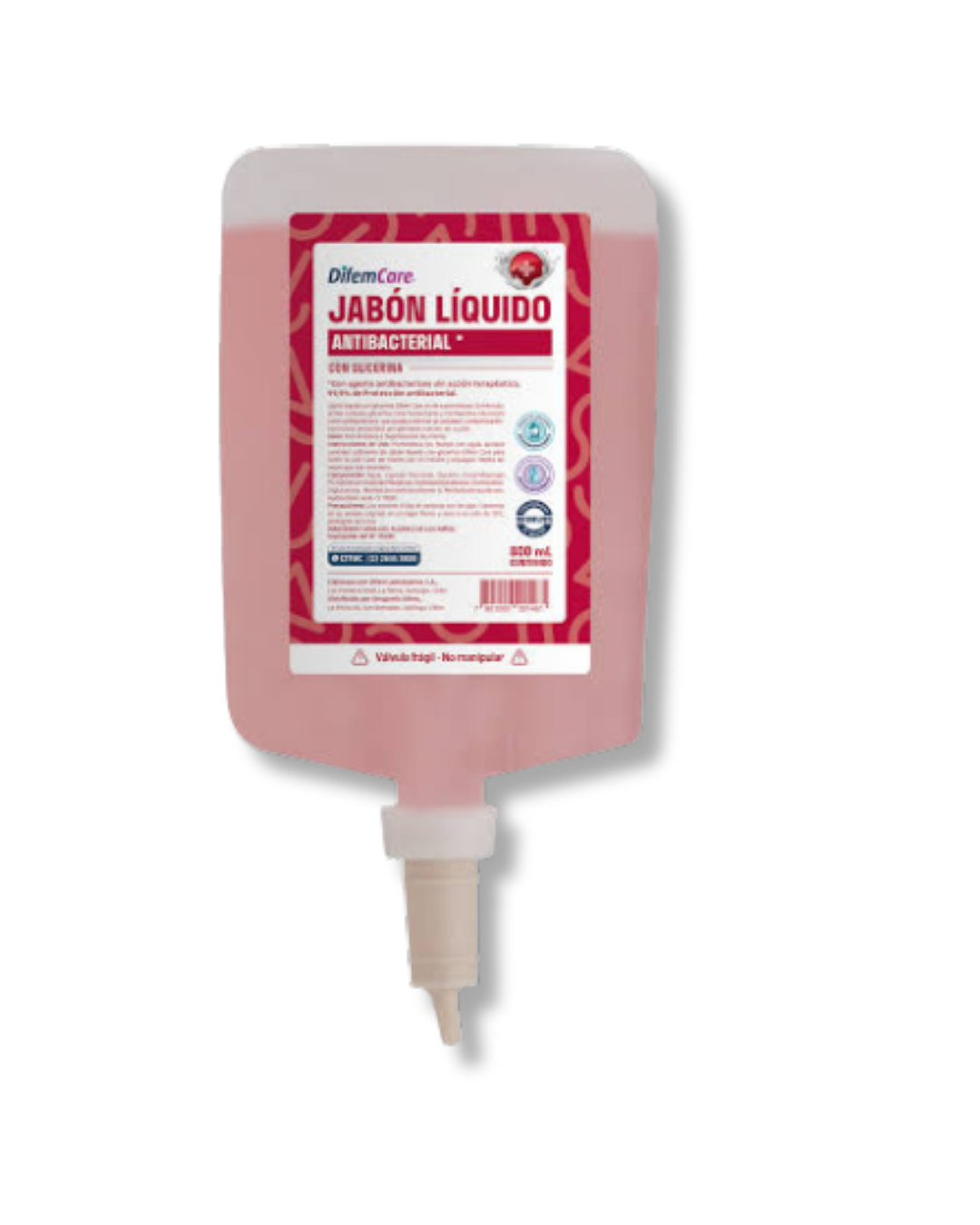 Jabon Antibacterial con Glicerina 800ML VERVAL - Productos químicos profesionales