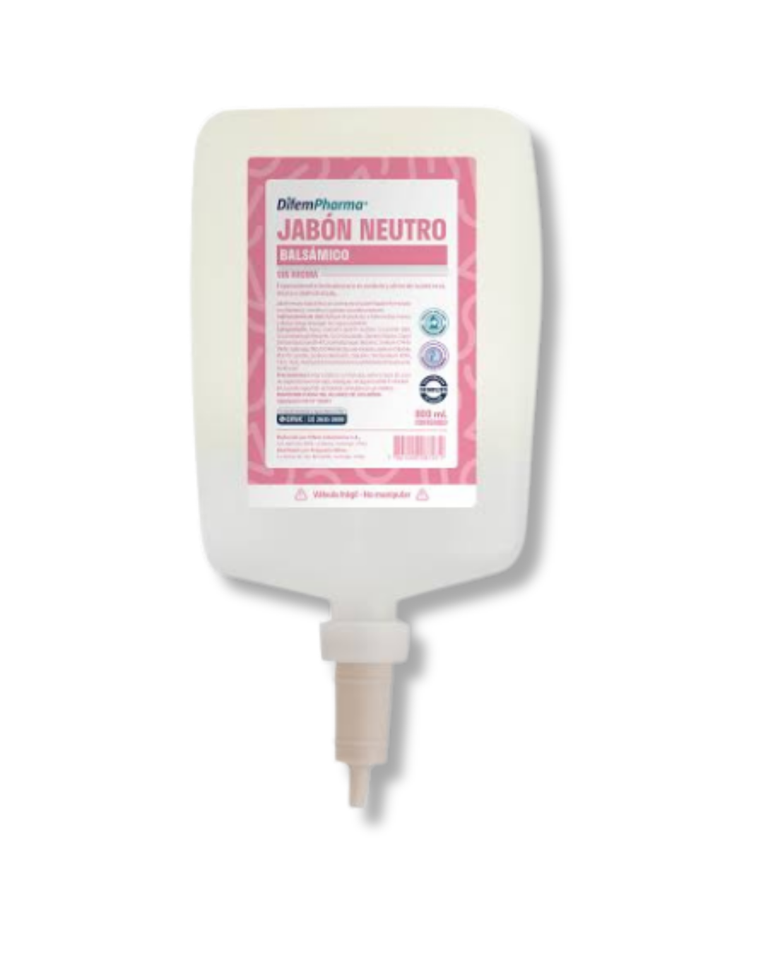 Jabon Neutro Balsamico sin Aroma 800ML VERVAL - Productos químicos profesionales
