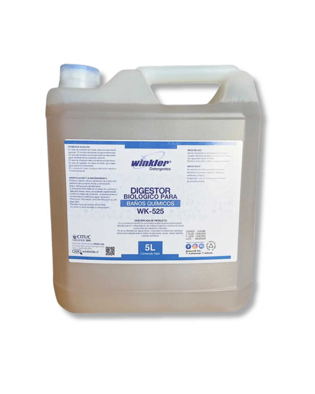 Digestor Biologico VERVAL - Productos químicos profesionales