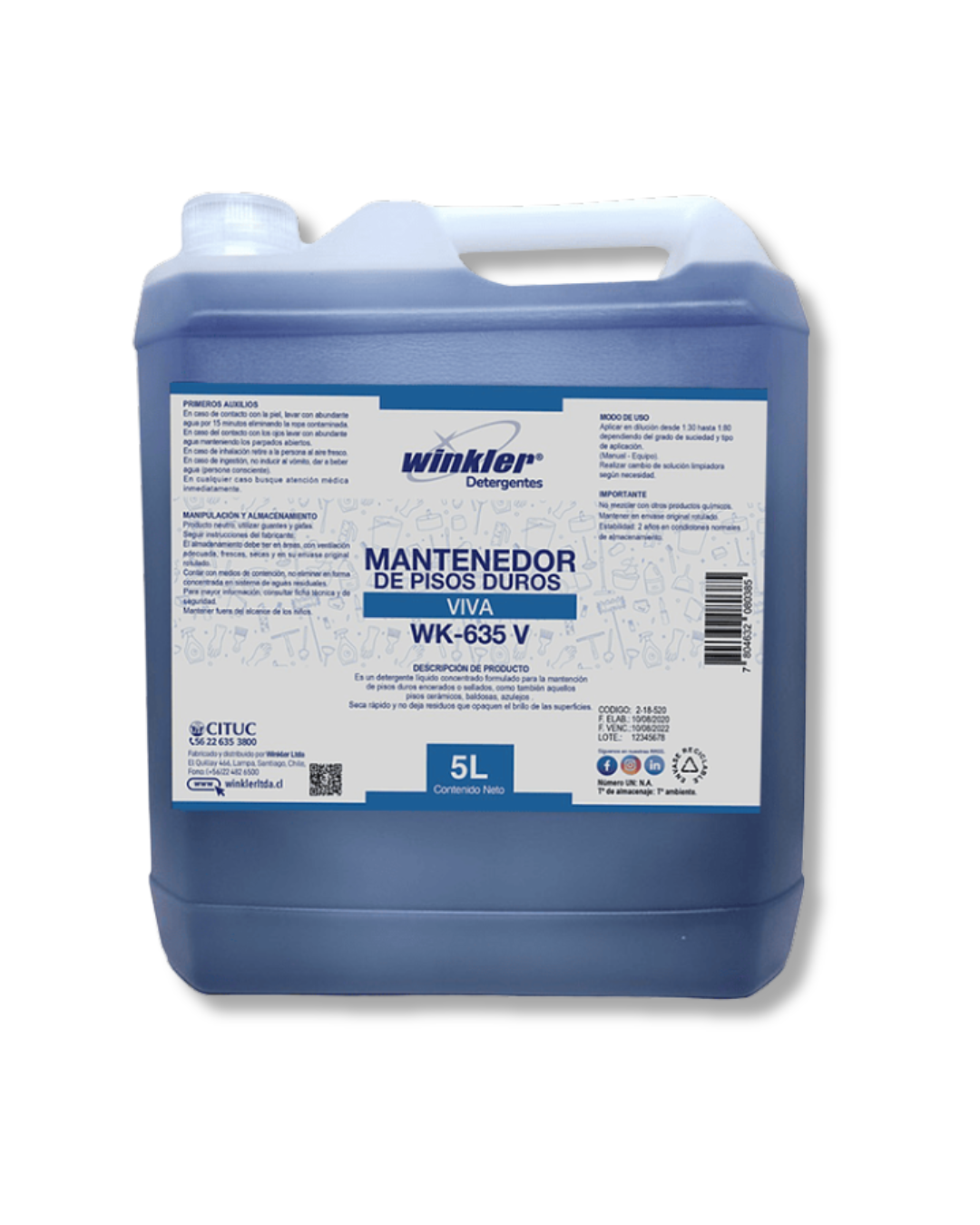 Limpiador de Pisos Lavanda WK-635 VERVAL - Productos químicos profesionales