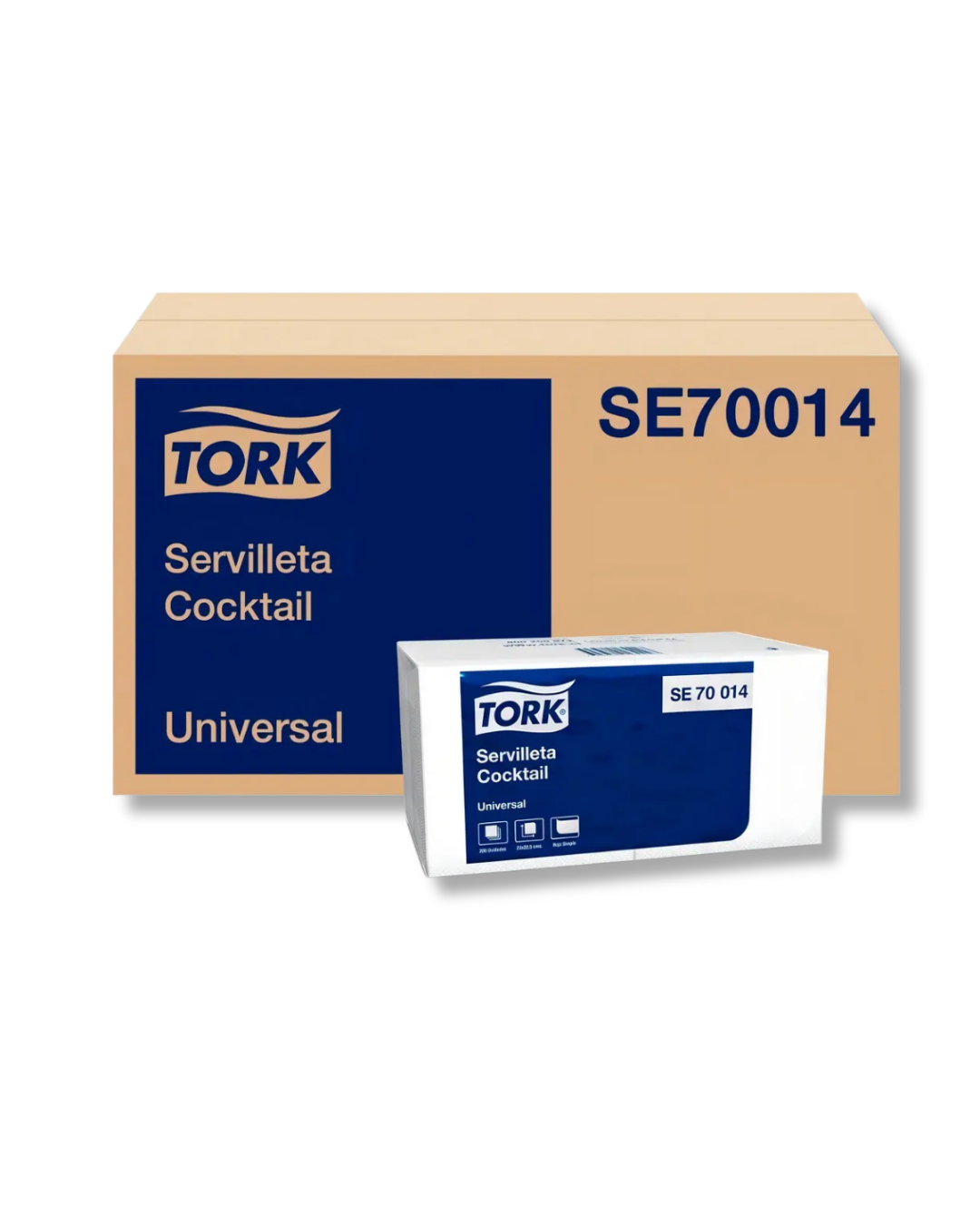 Servilleta Coctel TORK 24X200HJ (22X23,5CMS) VERVAL - Papelería e higiene institucional