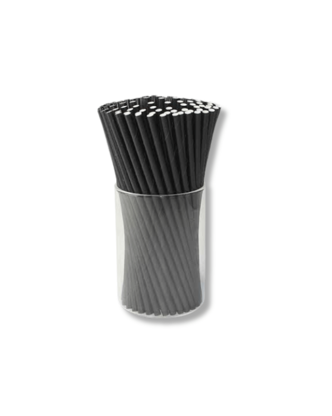 Bombilla Polipapel Negra 6 mm VERVAL - Desechables